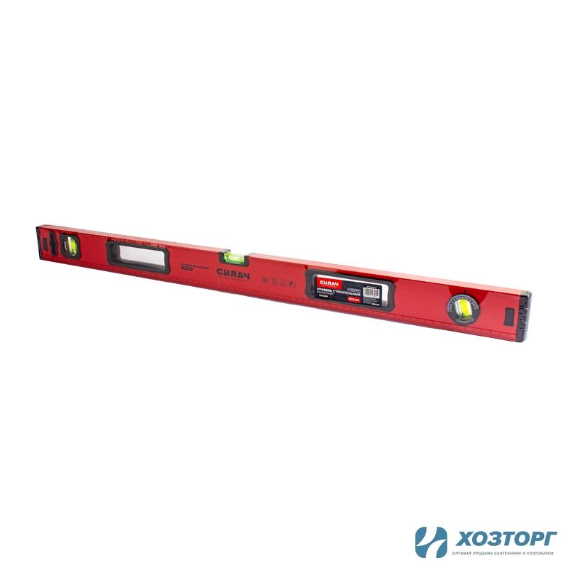 Уровень  800 мм, строительный магнитный с ручками, СИЛАЧ ПРОФИ (1/30)