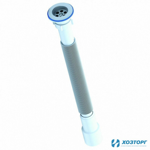 Сифон гофрированный 1 1/2" чашка Ø70мм, выпуск Ø40/50мм "Элит" 30980631 (1/45)