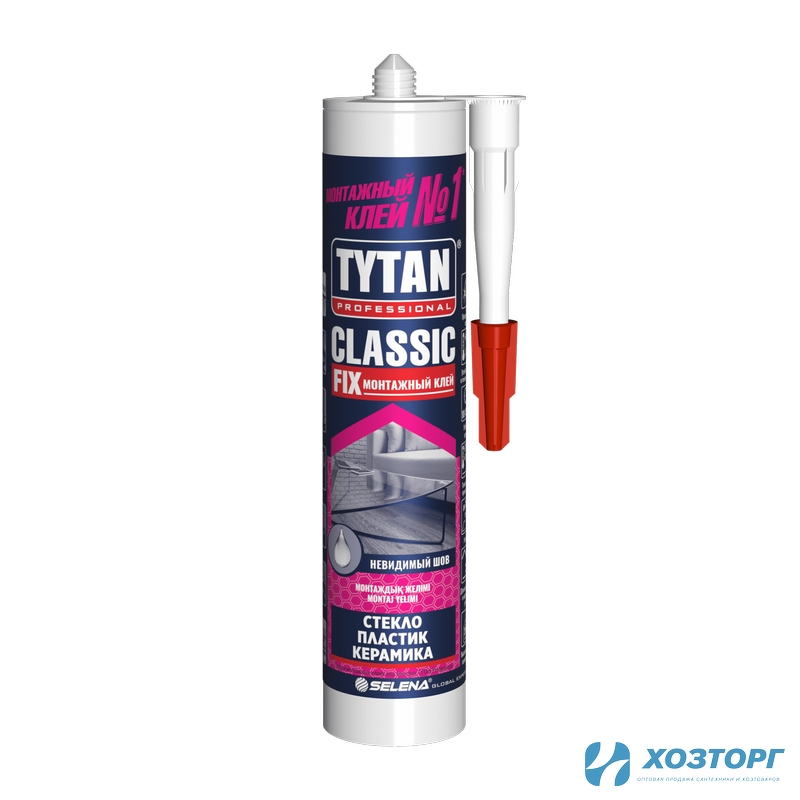 Клей TYTAN  PROFESSIONAL Classic Fix, прозрачный, 310 мл 62949 (1/12)