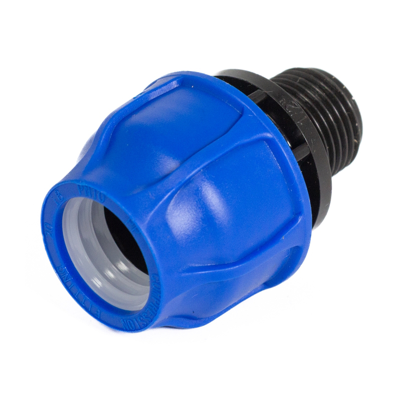 Муфта переходная 20х 1/2", наружная резьба ПНД DORON (20/720)