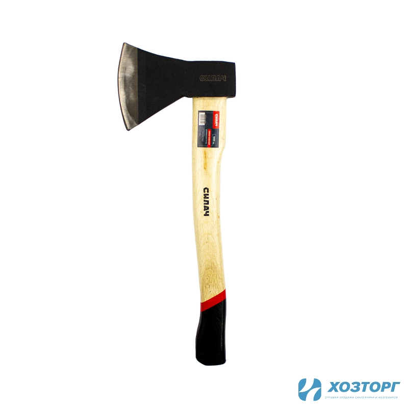 Топор 1000гр. с деревянной ручкой, кованый, СИЛАЧ (6/24)