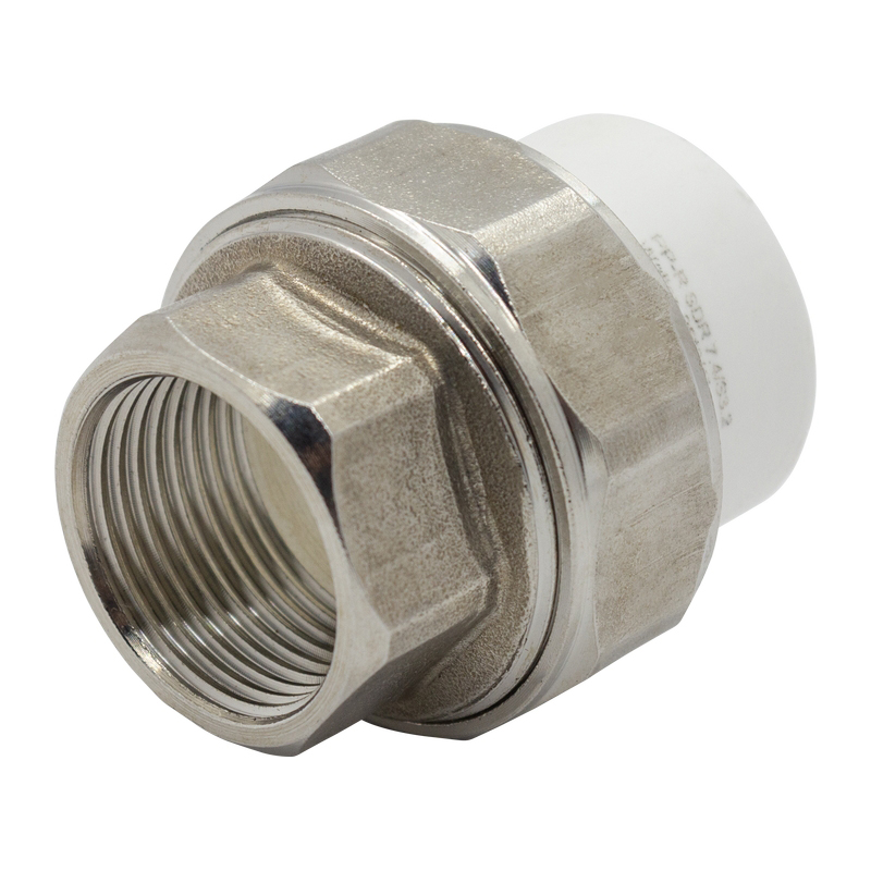 Муфта комбинированная разъёмная вн.рез. 25х 3/4" WALTON master белый (10/160)