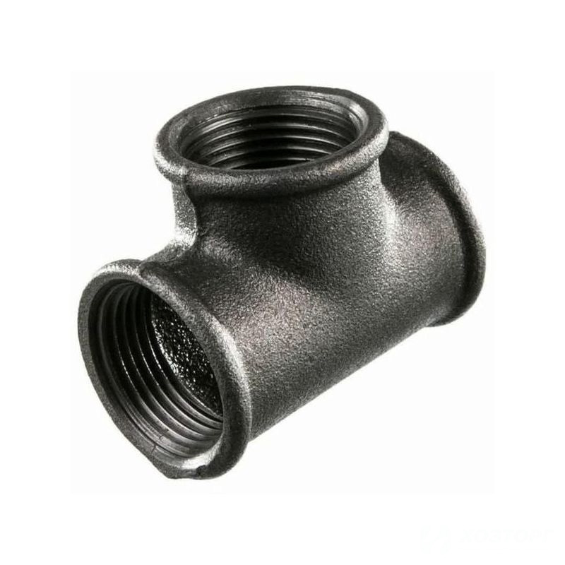 Тройник 50мм, 2", чёрный, 504012 (1/20)