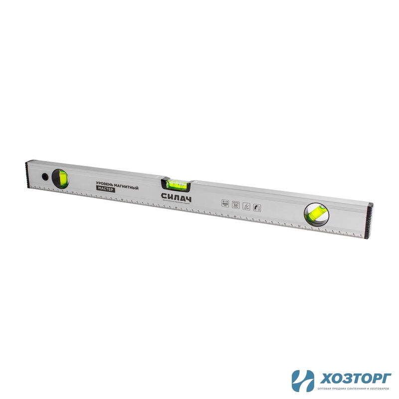 Уровень  600мм, строительный магнитный, СИЛАЧ МАСТЕР (1/60)