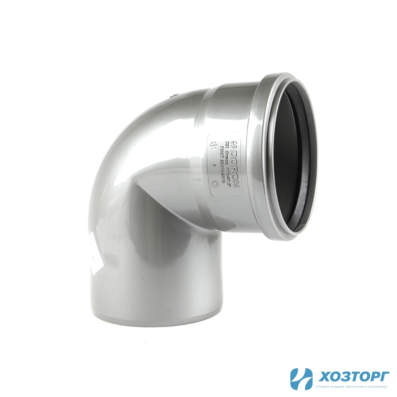Отвод канализационный 110х90° DORON (1/40)