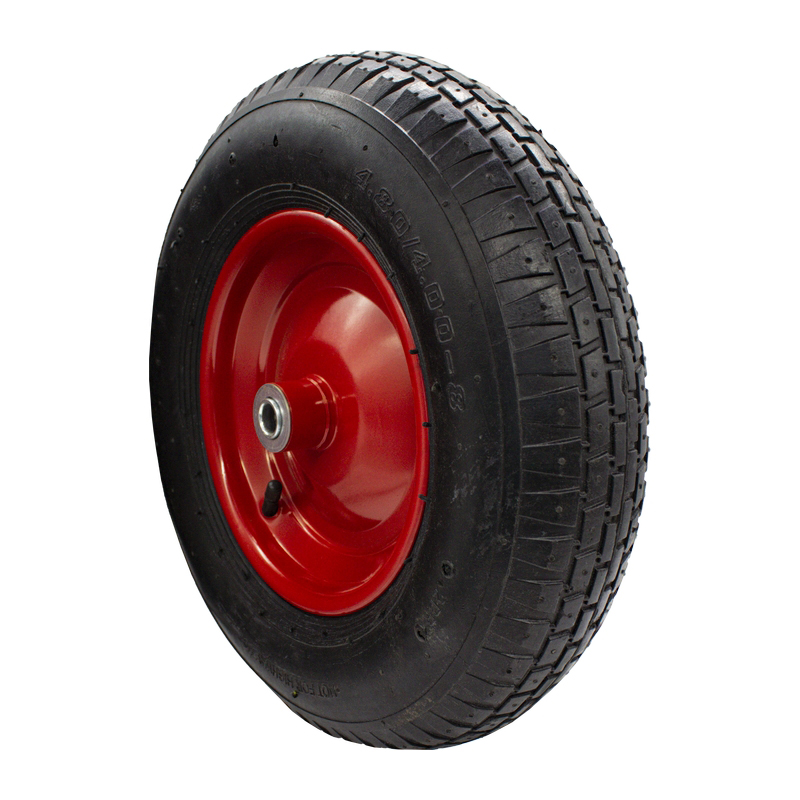 Колесо к тачке пневматическое  4.00-8, 16мм СИЛАЧ (5/90)