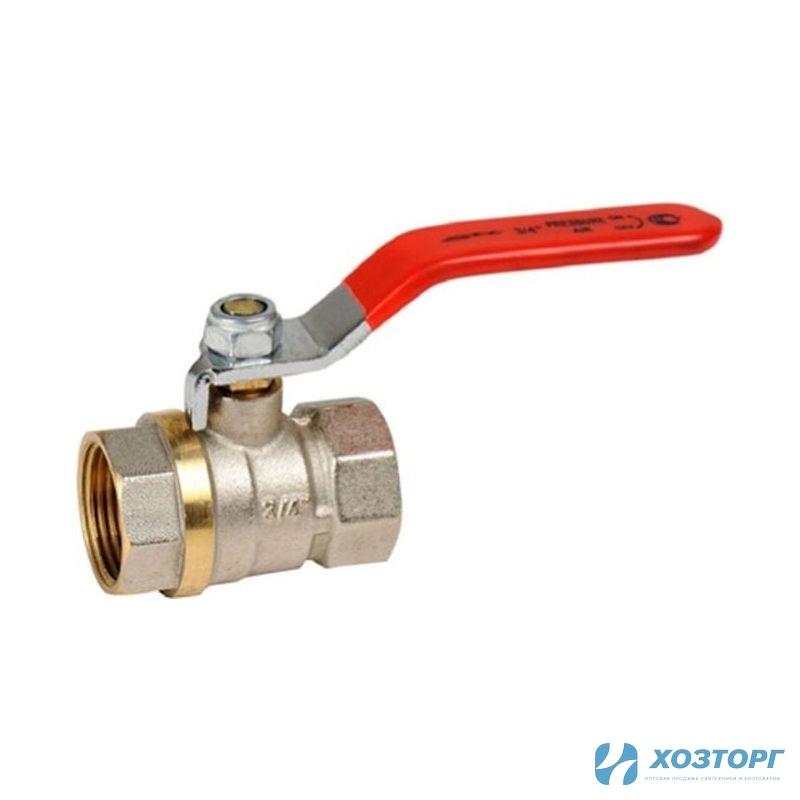 Кран шаровой STT 1" В-В ручка гайка-гайка 120 АС (10/80)