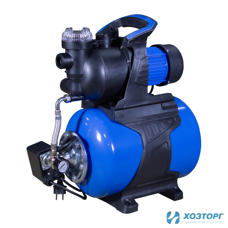   Станция автоматического водоснабжения  ВАРЯГ ЭКСПЕРТ НПП  800 Р - 24 (800Вт, пластик, напор 38м, производ. 45л/мин, подкл1") (1/10)