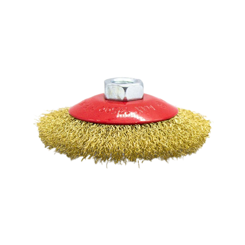 Щетка металлическая для УШМ  СИЛАЧ 100мм/М14, тарелка, волнистая (1/100)