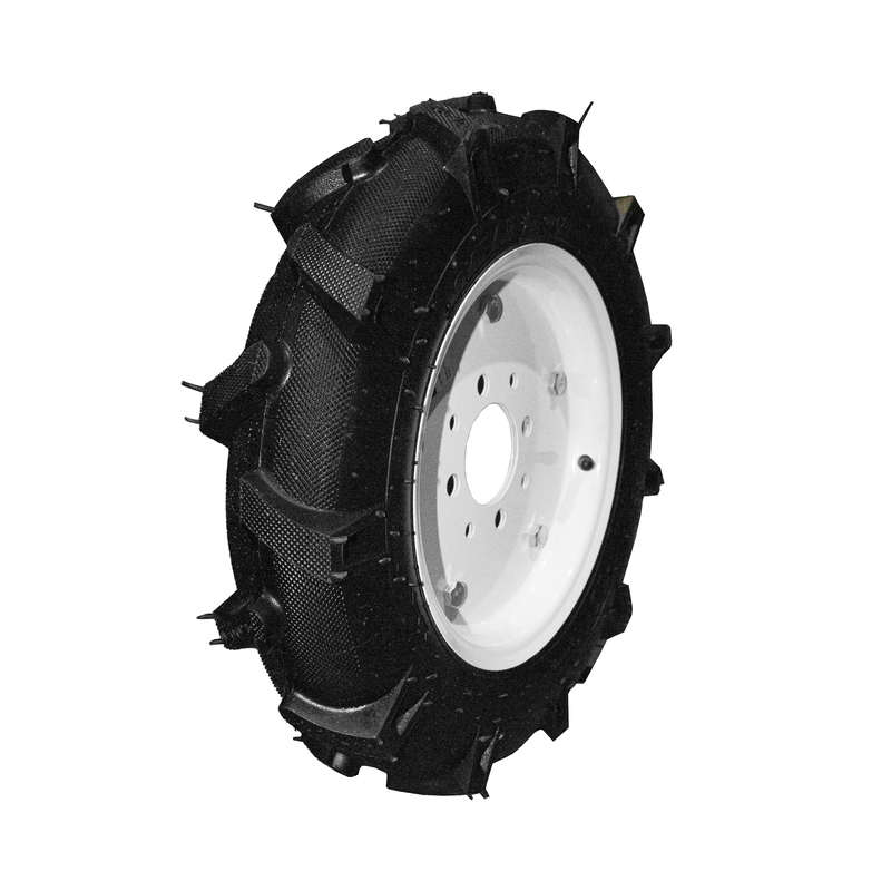 Колесо к МОТОБЛОКУ 4.00-10 СИЛАЧ ,Елочка , диск 4 отверстия, цена за штуку (2/64)