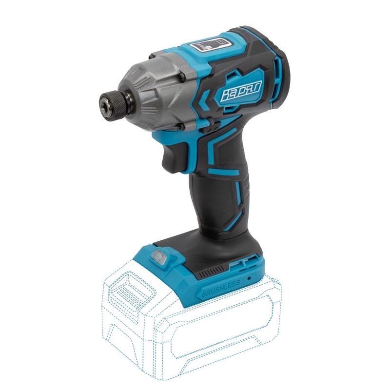  Винтоверт ударный аккумуляторный ВАРЯГ Д-144 (БЕСЩЕТОЧНЫЙ, 21В, пат-1/4HEX, 2 скорости, 240Нм) кейс, без АКБ, без ЗУ (1/5)