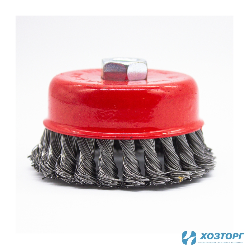 Щетка металлическая для УШМ  СИЛАЧ 100мм/М14, чашка, крученая (1/100)