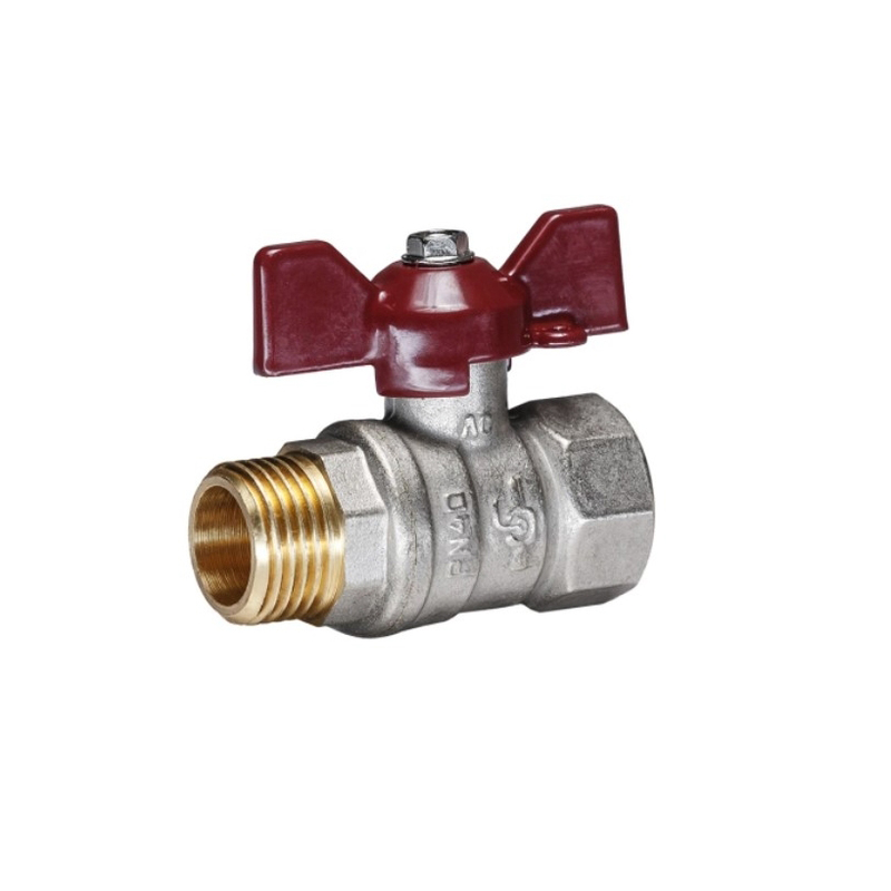 Кран шаровой Temper 1/2 В-Н бабочка (1/30)