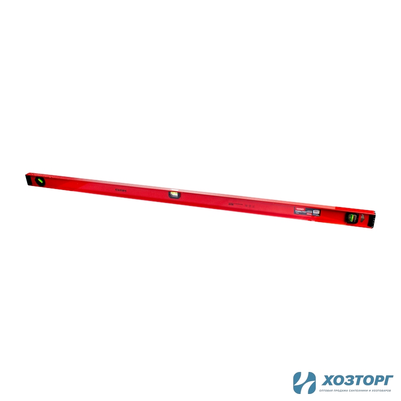 Уровень 1500мм, строительный усиленный, с поворотным глазком, СИЛАЧ РЕЛЬС (1/20)