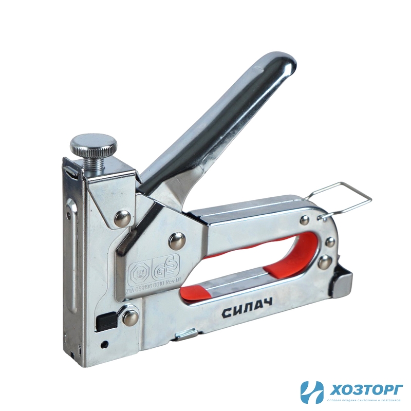 Степлер мебельный металл, скобы 4-14мм, ТИП 53A (11,3 х 0,7мм), регулируемый СИЛАЧ ЭКСПЕРТ (6/36)