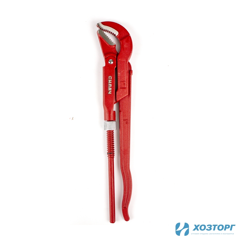 Ключ трубный рычажный СИЛАЧ, изогнут. губы р-р  1", №1, тип "B" (1/36)