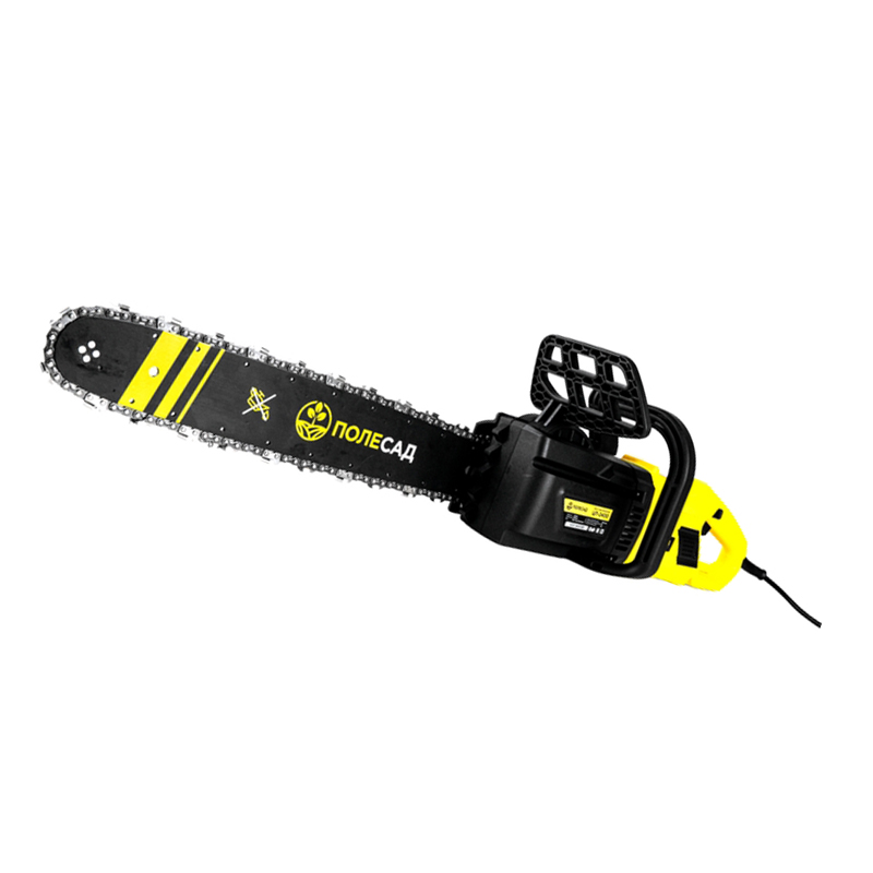 Пила цепная электрическая  ПОЛЕСАД ЦП-2400 сухая цепь (2400Вт,500м/мин,шина-16"/40см,цепь3/8,1,3мм) (1/2)