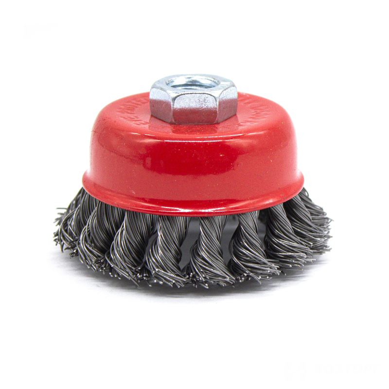 Щетка металлическая для УШМ  СИЛАЧ  75мм/М14, чашка, крученая (1/100)