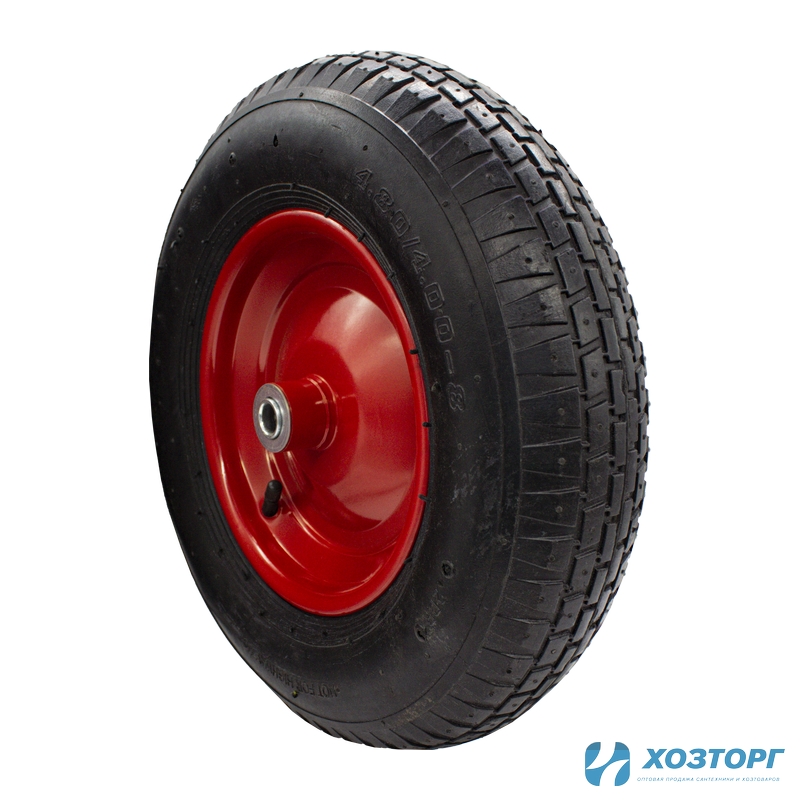 Колесо к тачке пневматическое  4.00-8, 16мм СИЛАЧ (5/90)