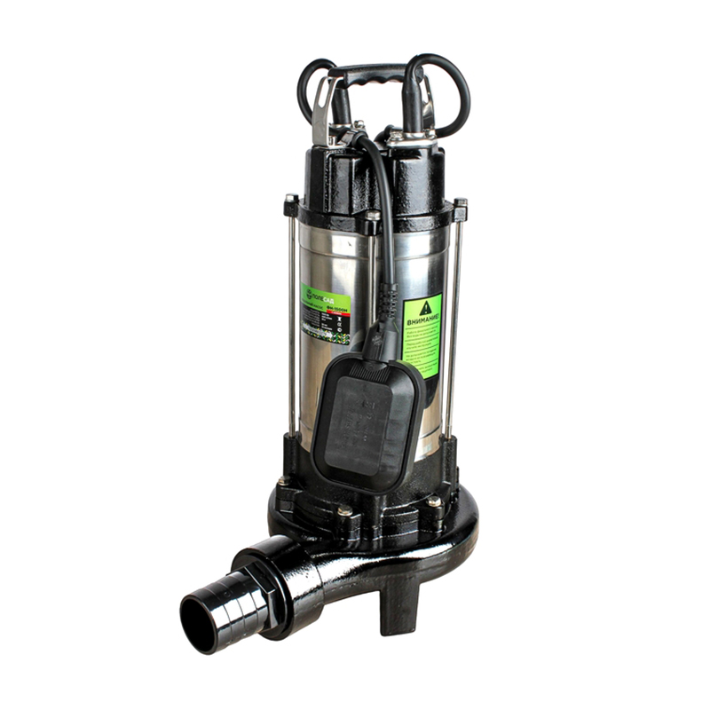 Фекальный насос с ножом ПОЛЕСАД ФН-1500 Н (1500Вт, макс произв.400л/мин, макс высота подъема 18м) (1/24)