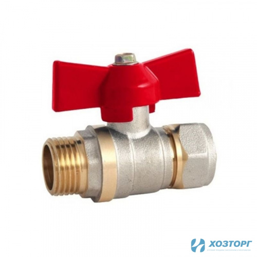 Кран шаровой д/металлопластика SMS 20х3/4" ц/ш 03969 (10/80)
