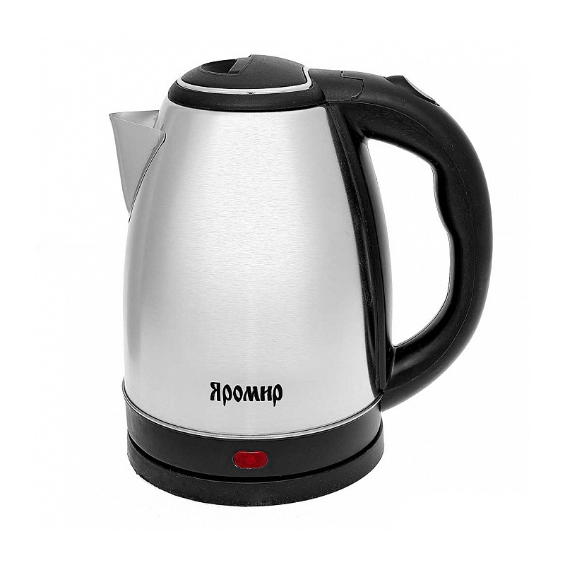 Электрочайник ЯРОМИР ЯР-1058 (1500Вт1,8л,диск) сереб/нерж.сталь+черн/пласт (1/12)