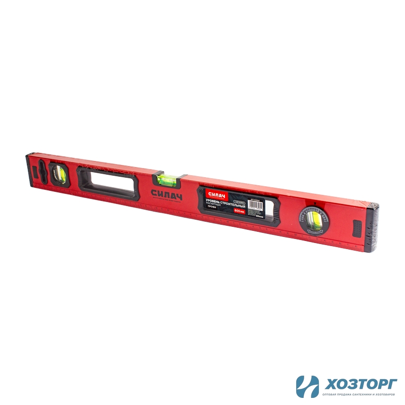 Уровень  600мм, строительный магнитный, с ручками, СИЛАЧ ПРОФИ (1/30)