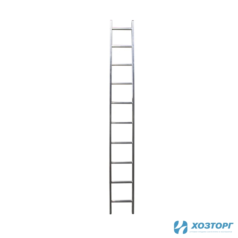 Лестница приставная односекционная 10 ступеней, СИЛАЧ 1*10, 2,85м (1/5)