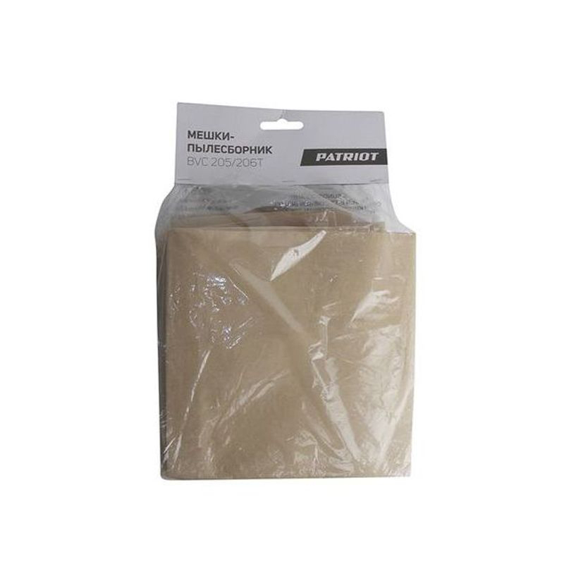    Мешок бумажный для пылесосов PATRIOT VC205, МС206T, 20 л, 5 шт(1/50)