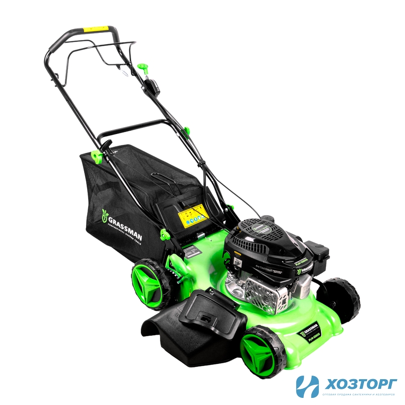 Газонокосилка бензиновая GRASSMAN PLM-5560S 4,0кВт/5,5лс,3000об/мин,захват46см,60л,4Т/АИ-92,самоход (1/6)