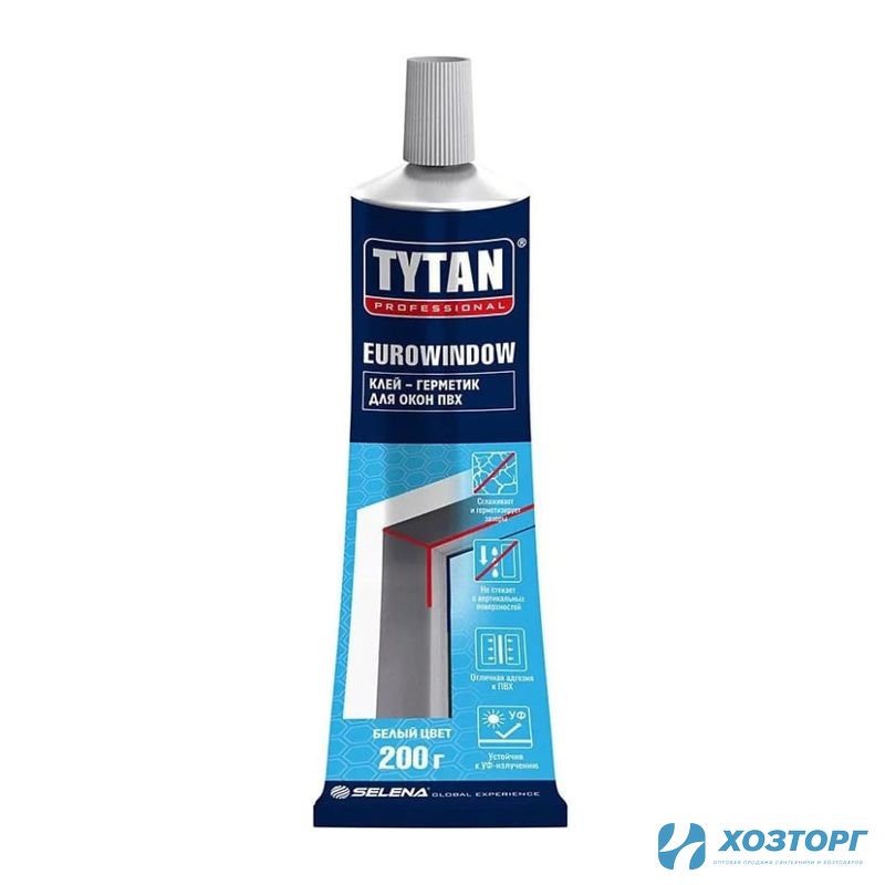 Клей-герметик TYTAN  PROFESSIONAL для окон ПВХ белый 180 гр, 95145 (1/32) 
