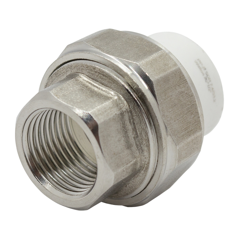 Муфта комбинированная разъёмная вн.рез. 20х 1/2" WALTON master белый (10/250)