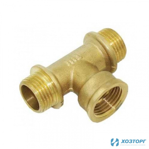 Тройник 15 (1/2") наружная/внутреняя/наружная резьба TIM TMFM222 (10/80)