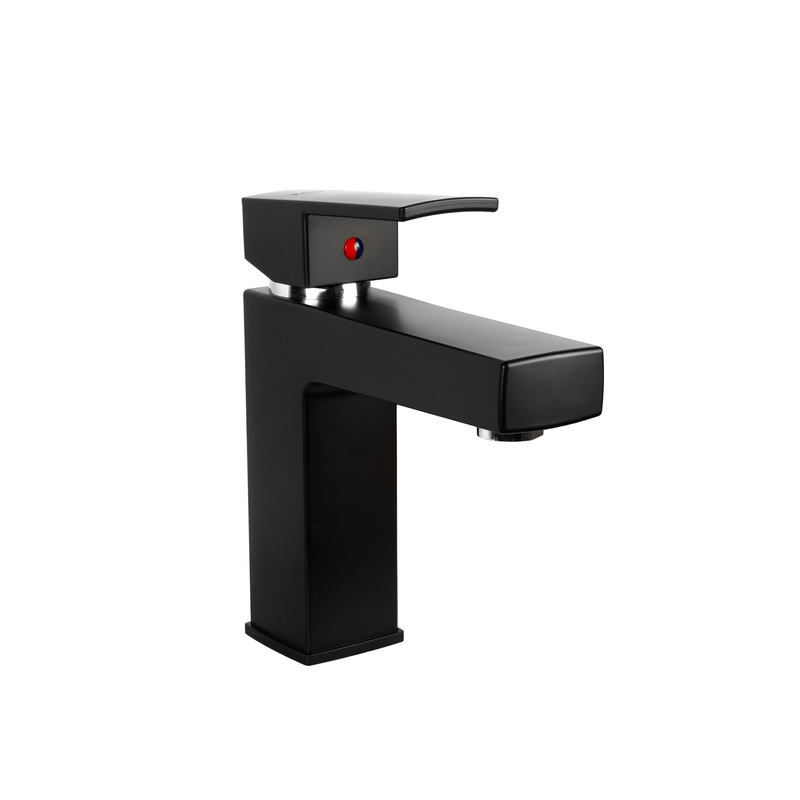 Смеситель д/умывальника Kranar KL 2329BP-N, ABS пластик,черный, излив короткий, п/г, без подводки (1/20)