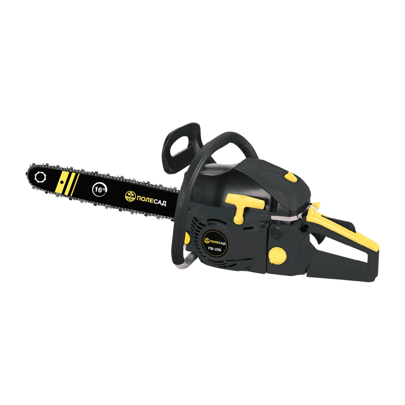 Пила бензиновая цепная ПОЛЕСАД ПБ-236 2,65кВт/3,6л.с,шина16"/40см 0,325,1,3мм-64зв (2/42)