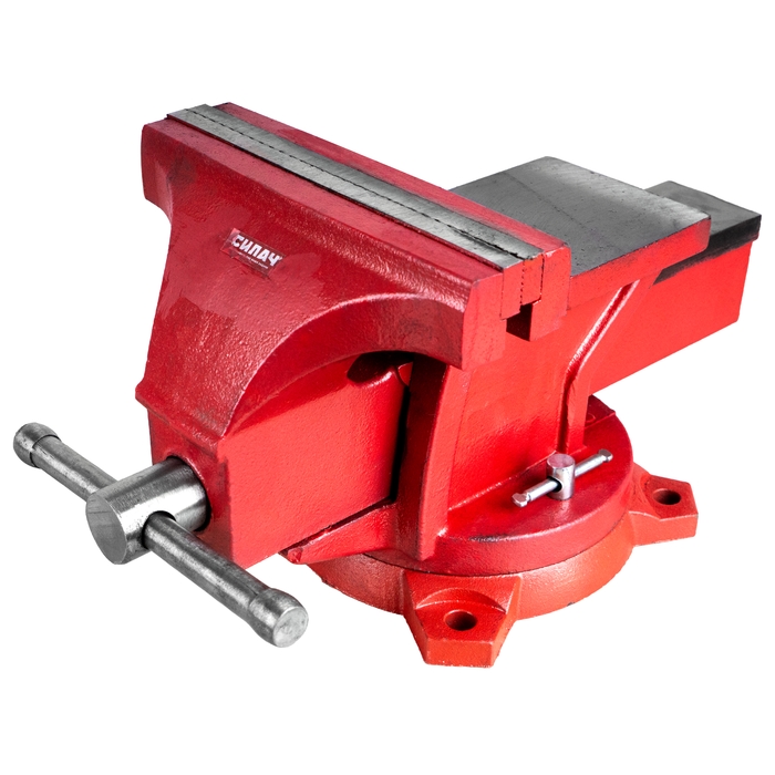 Тиски слесарные с наковальней и поворотным механизмом 200 мм СИЛАЧ (1/1)