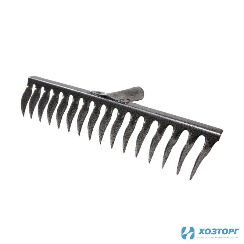 Грабли 14-зубые витые, РЕЛЬСОВАЯ СТАЛЬ,(цветные) без черенка (1/24)