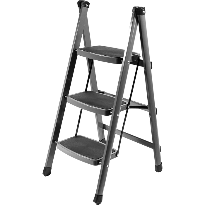 Лестница-стремянка ПОЛЕСАД Стандарт 3-х ступенчатая с широкими антискользящими ступенями (1/30)