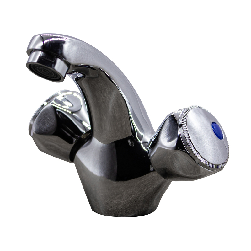 Смеситель  д/умывальника DORON DL 1518-N, 1/2 керамика, хром, излив литой нос, п/г (1/10)