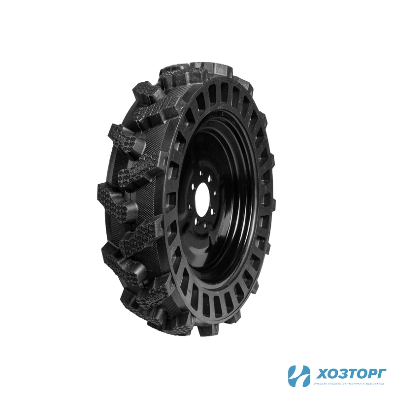 Колесо к МОТОБЛОКУ ЦЕЛЬНОЛИТОЕ 22*5.00-16 СИЛАЧ, диск 8 отверстий, цена за штуку (2/2)