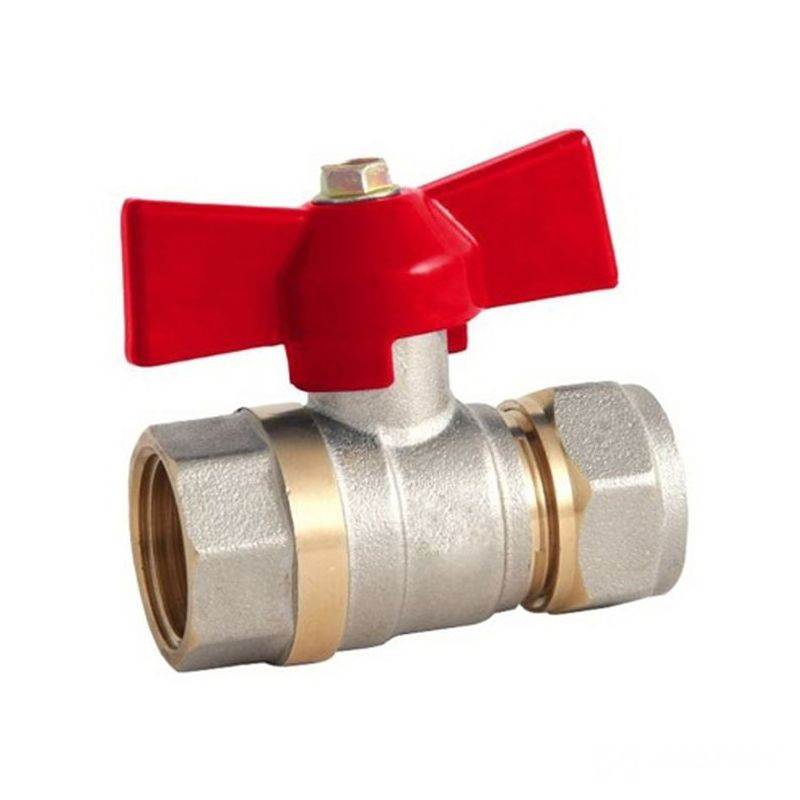 Кран шаровой д/металлопластика DORON 20х1/2" ц/г (5/100)