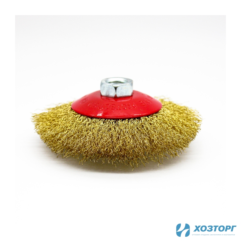 Щетка металлическая для УШМ СИЛАЧ 115мм/М14, тарелка, волнистая (1/100)