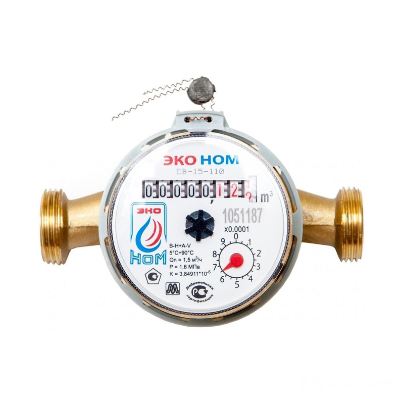  Водосчетчик DUX (ЭКО НОМ) СВ 15-110 без КМЧ (1/20)