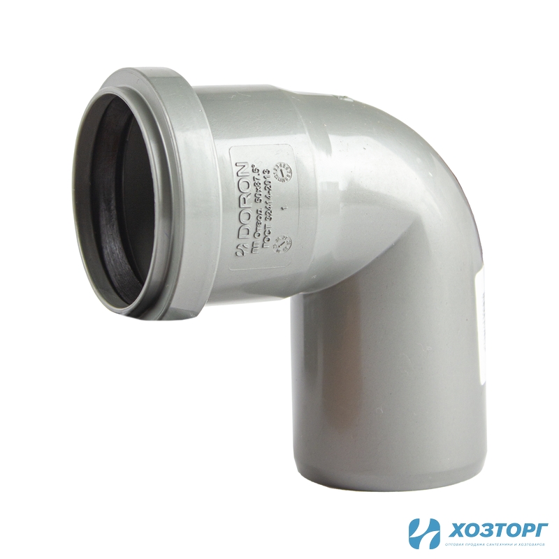 Отвод канализационный  50х90° DORON (1/300)