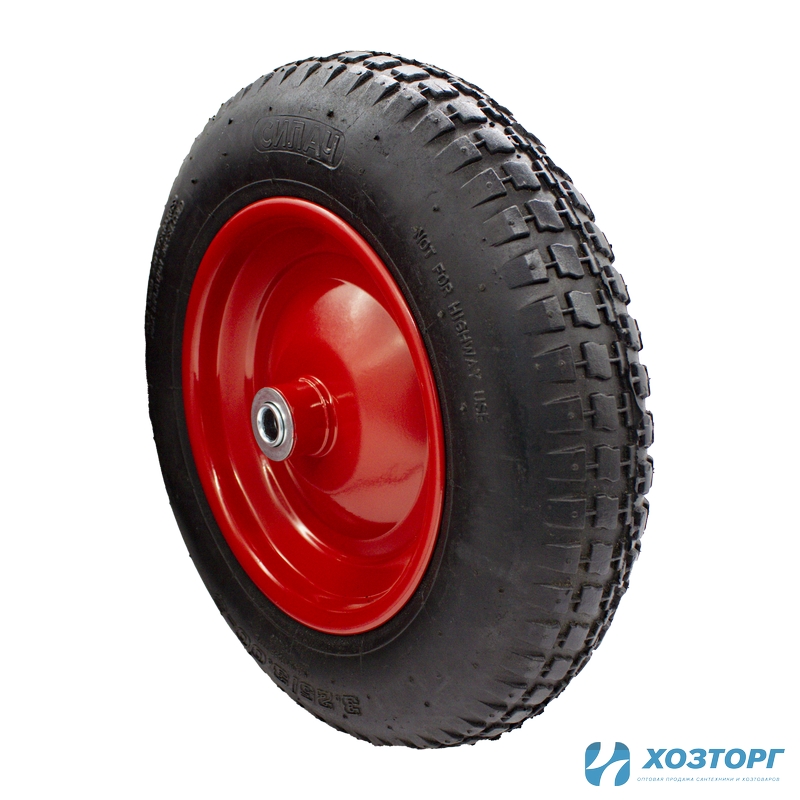 Колесо к тачке пневматическое PR 2400,3.00-8,16мм СИЛАЧ (5/90)