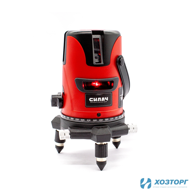 Уровень лазерный  2 линии красные, кейс, самовыр. 3-5 сек. СИЛАЧ УЛК-2 (1/10)