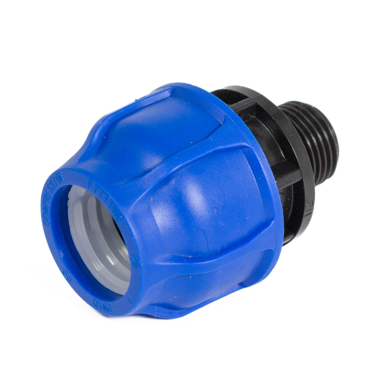 Муфта переходная 25х 1/2", наружная резьба ПНД DORON (20/480)