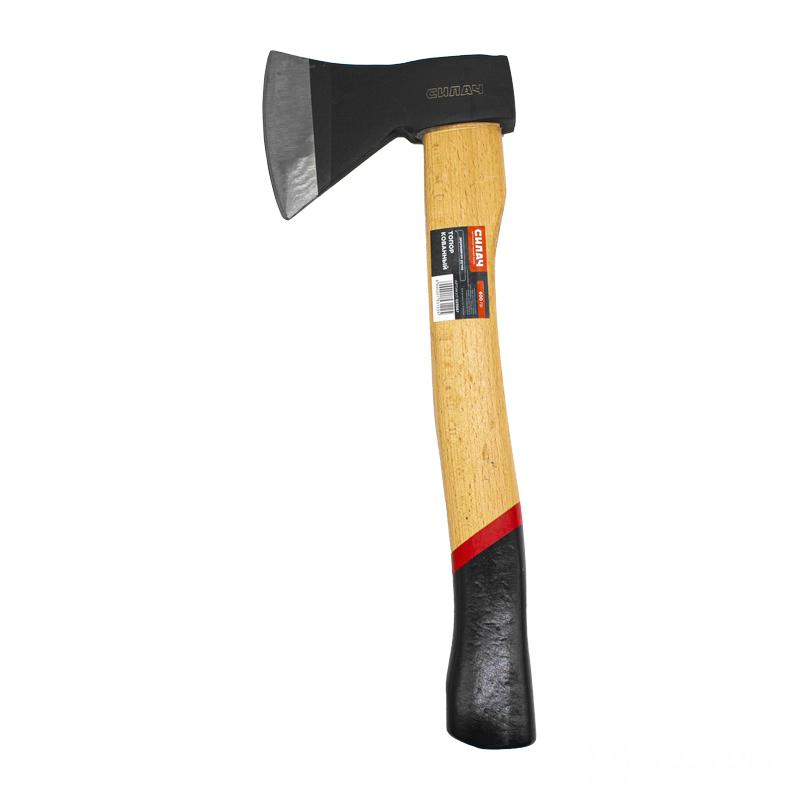 Топор  600гр. с деревянной ручкой, кованый, СИЛАЧ (6/24)