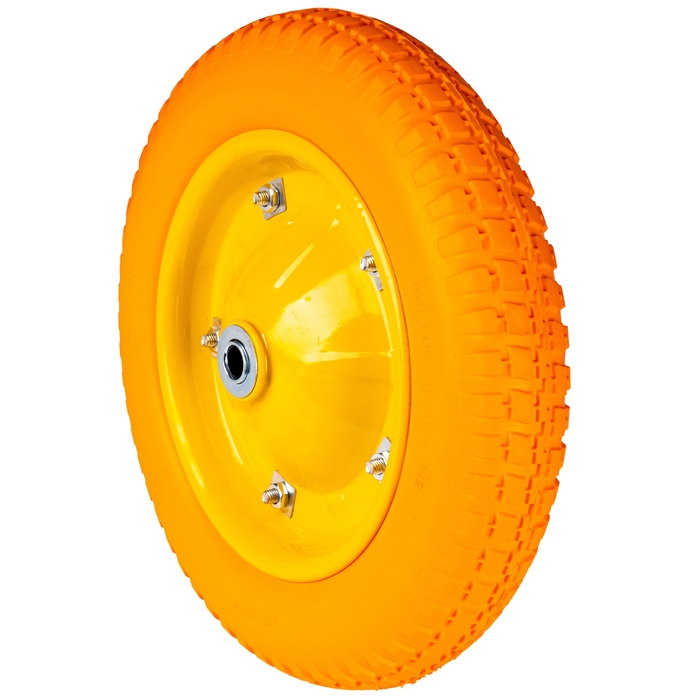 Колесо к тачке ПОЛИУРЕТАНОВОЕ  3.00-8 ,16мм СИЛАЧ (5/90)