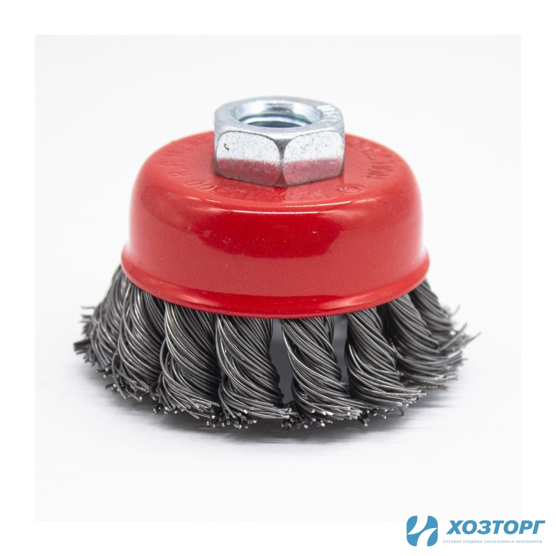 Щетка металлическая для УШМ  СИЛАЧ  65мм/М14, чашка, крученая (1/100)